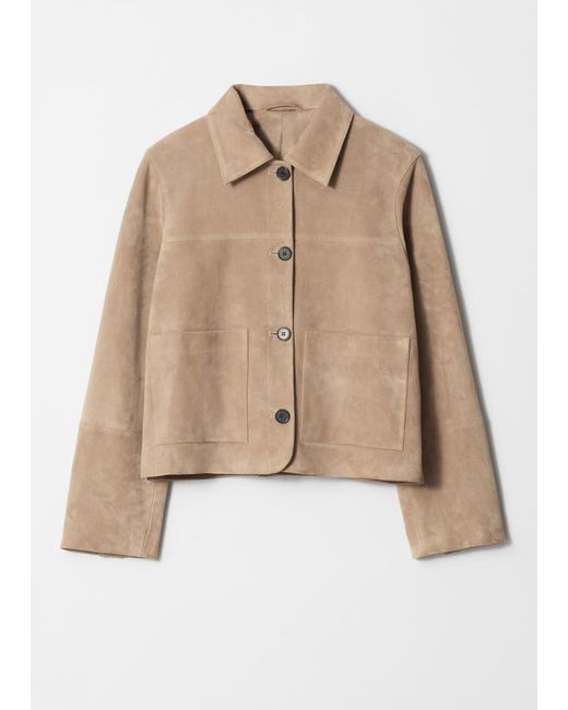 & Other Stories Natural Suede Jacket