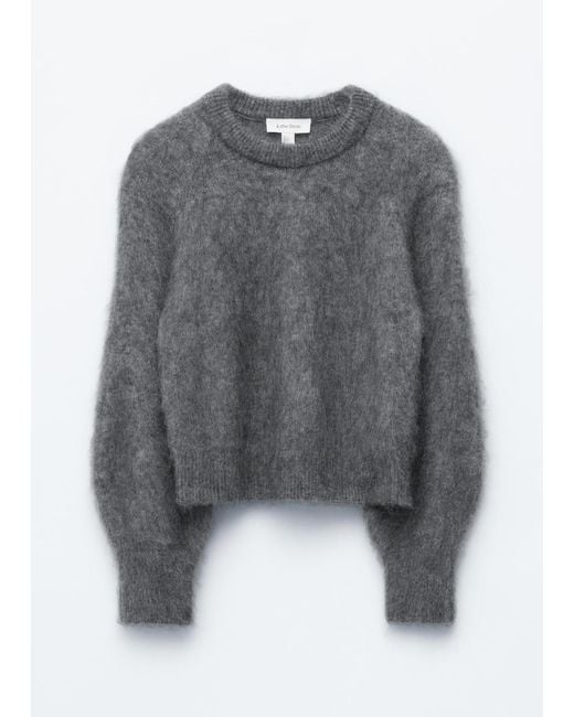 & Other Stories Gray Mohair-Blend Balloon-Sleeve Jumper
