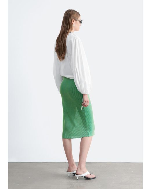 & Other Stories White Cotton Poplin Zip-Front Blouse