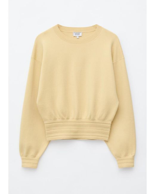 & Other Stories Blue Rib-Trim Knitted Jumper