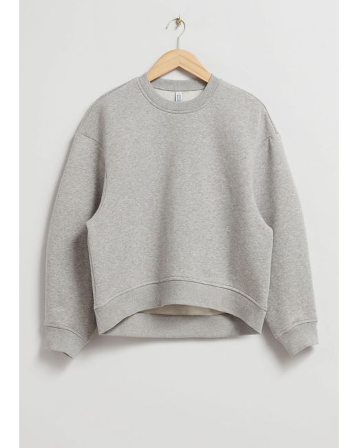 & Other Stories Gray Oversized-Sweatshirt