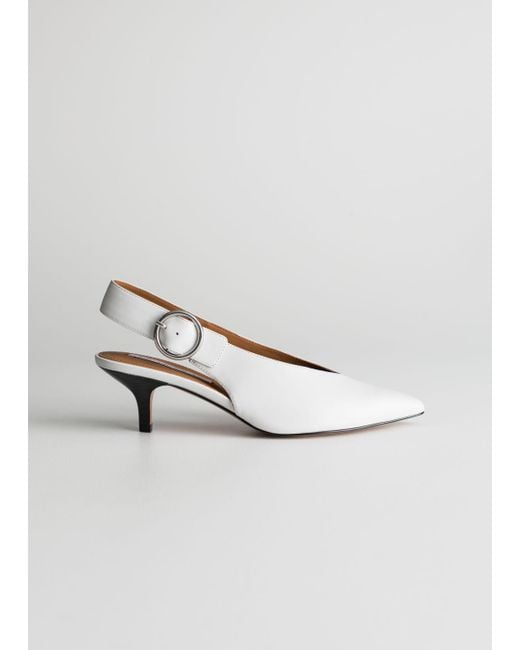 Buy H&M Women Pointed Slingback Court Shoes - Heels for Women 24574398 |  Myntra