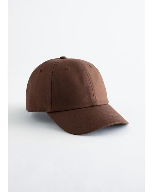& Other Stories White Cotton-Linen Baseball Cap