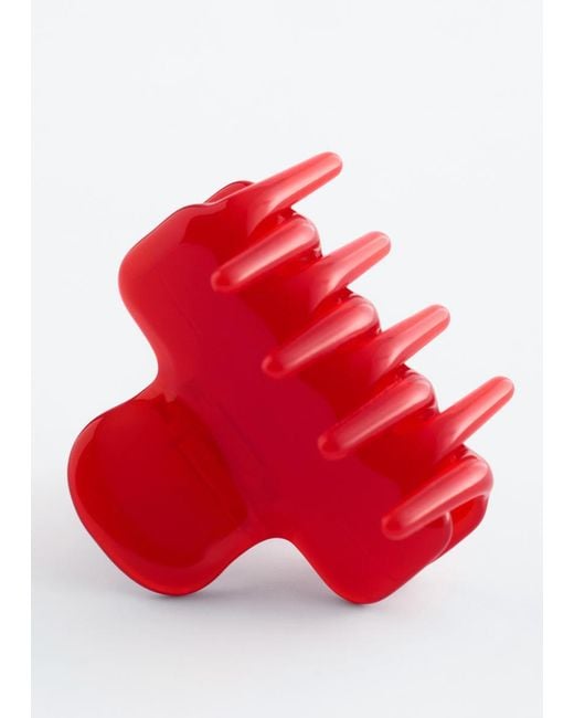 & Other Stories Red Mini Hair Claw
