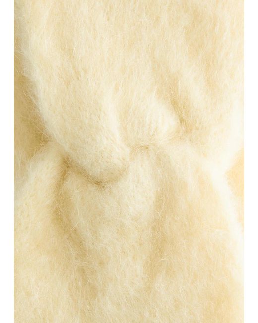 & Other Stories Natural Mohair-Blend Twist-Front Headband