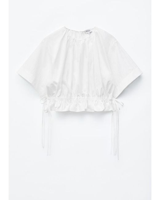 & Other Stories White Drawstring Top