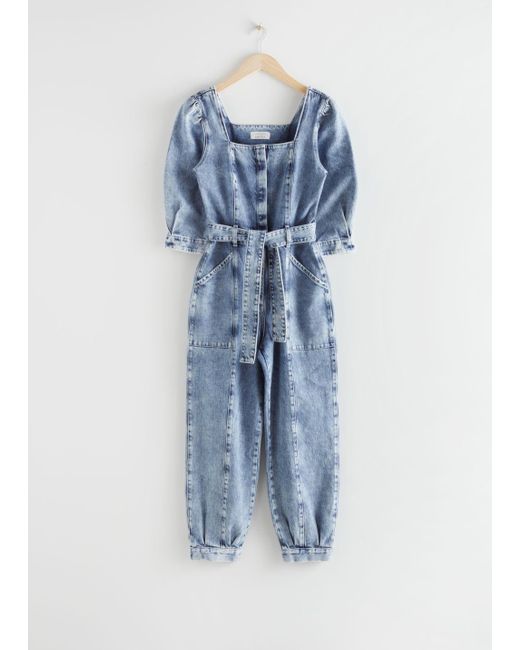 other stories denim jumpsuit