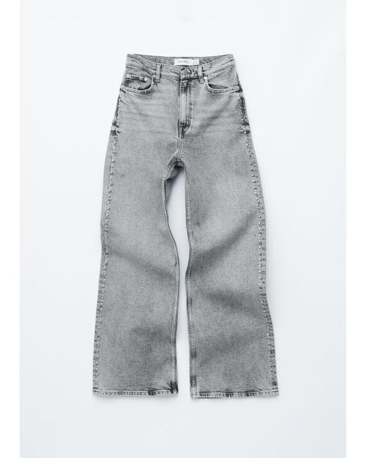 Jean Large À Clous & Other Stories en coloris White