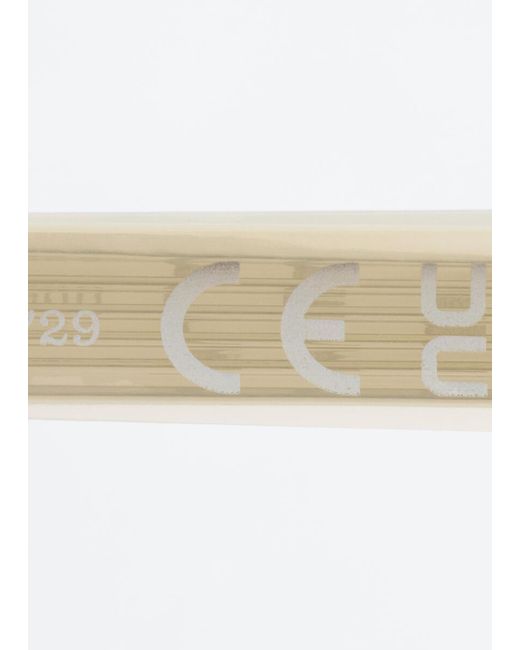 & Other Stories White Angular Cat Eye Sunglasses