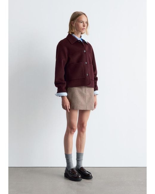& Other Stories Collared Wool Jacket