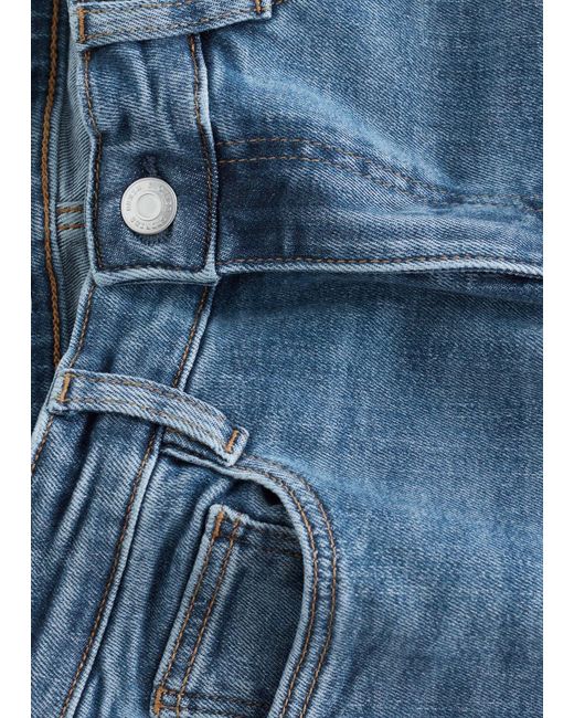& Other Stories Blue Slim Low-Rise Bootcut Jeans