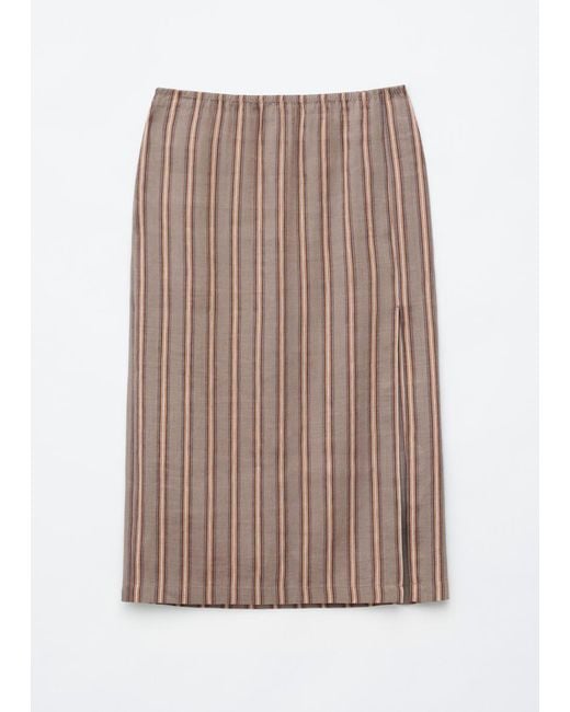 & Other Stories White Midi Skirt