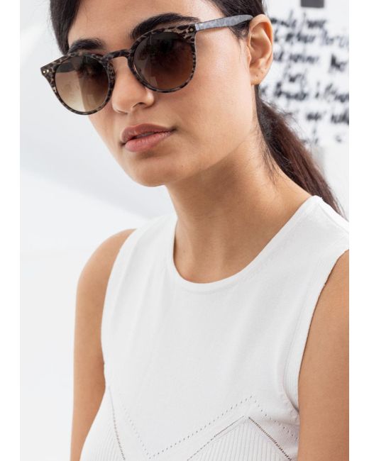 & other stories round sunglasses Clearance