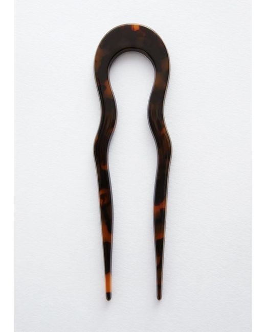 & Other Stories Brown Wavy Hair Pin