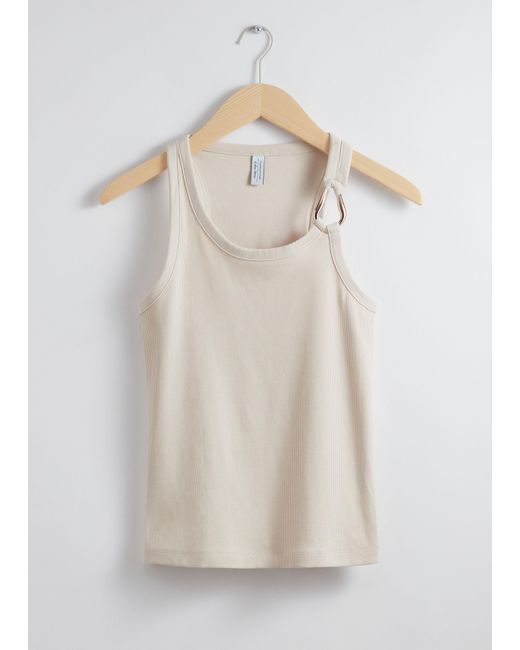 & Other Stories Natural Metal-buckle Tank Top