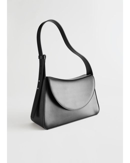 u0026 Other Stories Structured Leather Shoulder Bag in Black | Lyst Australia