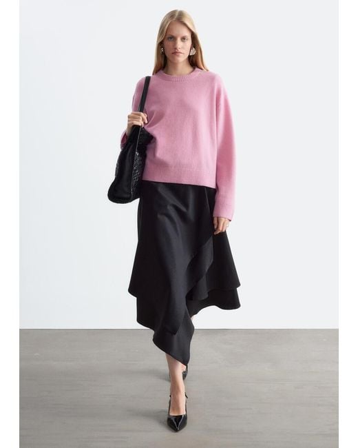 & Other Stories Pink Boxy Knit Jumper