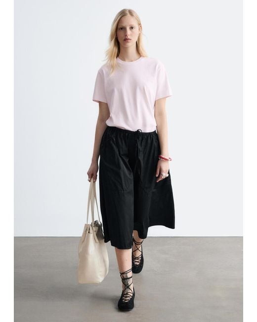 & Other Stories White Cotton Crew-Neck T-Shirt