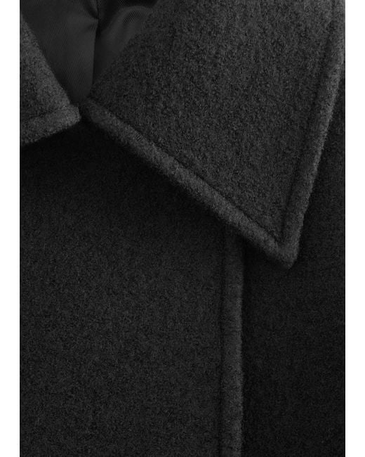 & Other Stories White Oversized Wool Jacket