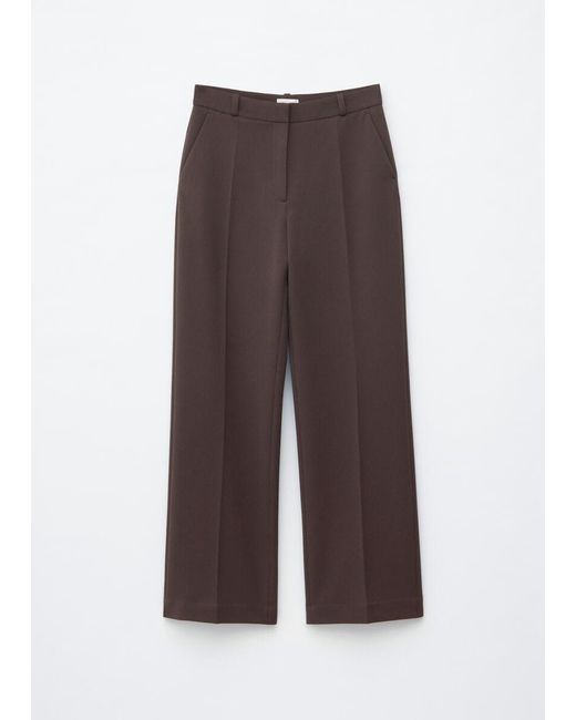 & Other Stories White Tailored Press Crease Trousers