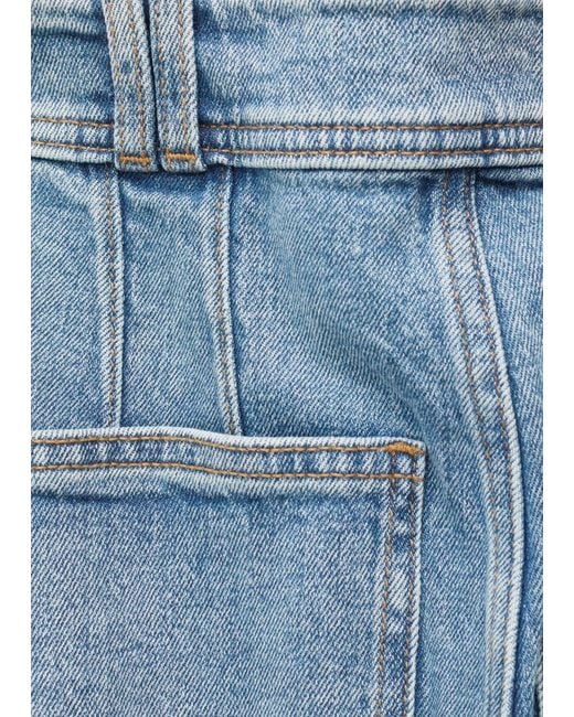 & Other Stories Blue Press-Crease Flared Jeans