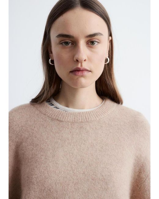& Other Stories Natural Alpaca-Blend Jumper