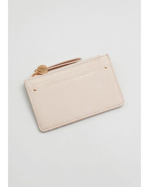 & Other Stories Natural Leather Card Wallet