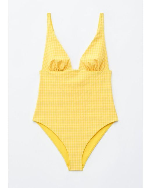 & Other Stories Multicolor V-Neck Swimsuit