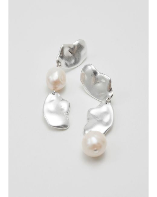 & Other Stories Natural Fresh Water Pearl Earrings