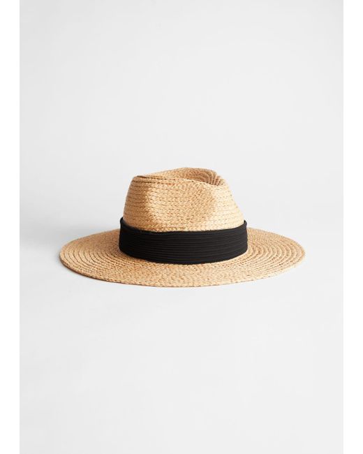 \u0026 Other Stories Woven Straw Fedora in 