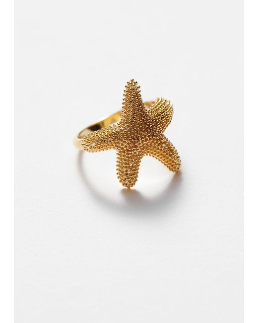 & Other Stories White Starfish Ring