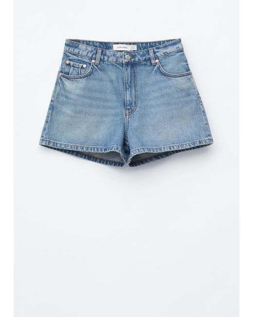 & Other Stories Blue Relaxed Denim Shorts