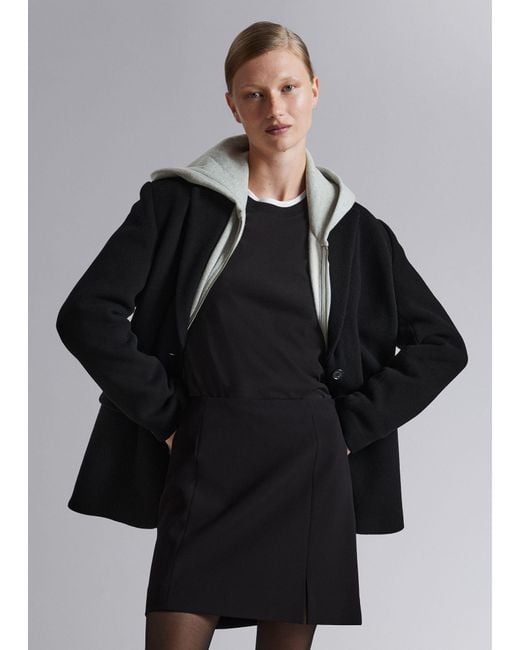 Designer black hot sale a line skirt