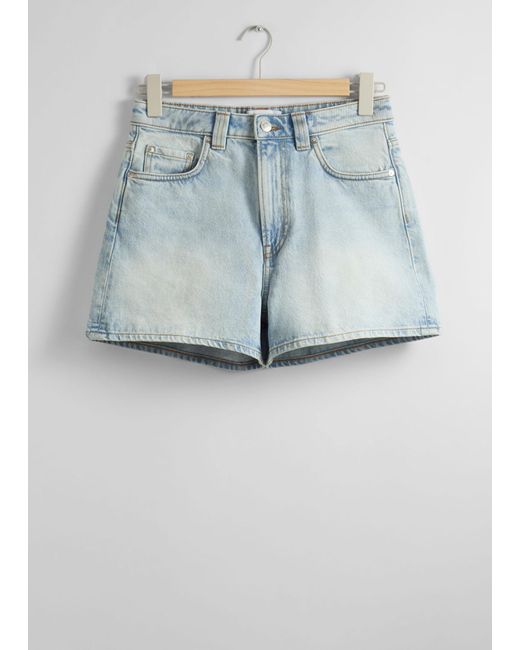 & Other Stories Gray 5-pocket Denim Shorts