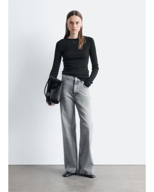 Jean Large À Clous & Other Stories en coloris White