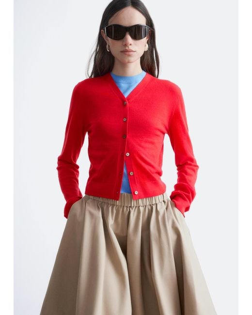 & Other Stories Flared Knee-Length Skirt