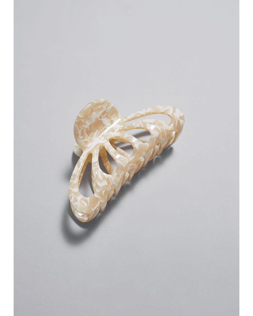 & Other Stories White Butterfly Claw Clip