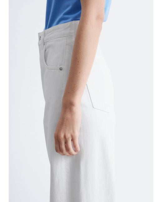 & Other Stories White Barrel-Leg Jeans