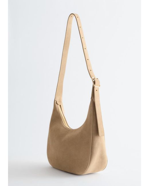 & Other Stories Natural Crescent Crossbody Bag