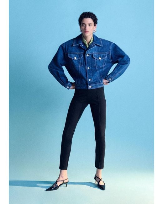 & Other Stories Blue Cropped Denim Jacket