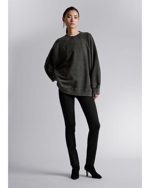 & Other Stories Gray Relaxed Sweatshirt
