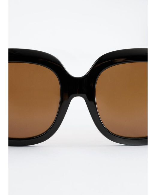 & Other Stories Black Oversized Sunglasses