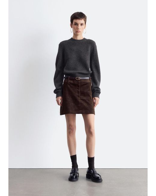 & Other Stories Black Cashmere-Blend Jumper