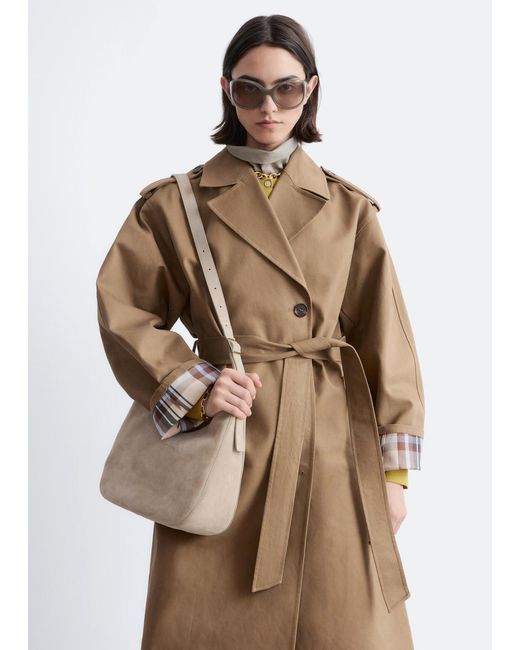 & Other Stories White Belted Trench Coat