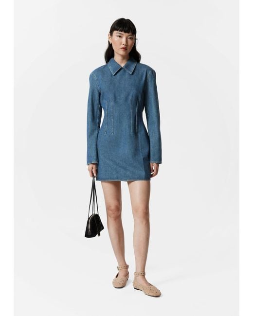 & Other Stories Blue Denim Mini Dress