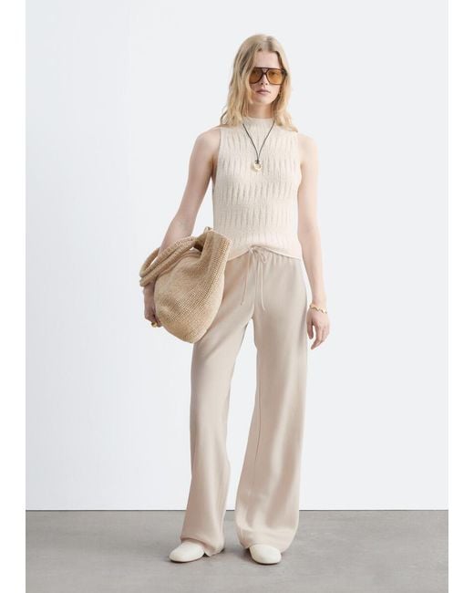 & Other Stories Natural Leather Slip‑On Mules