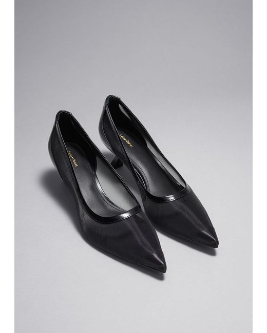 & Other Stories Gray Point-toe Pumps