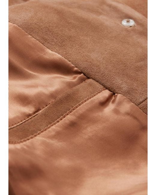 & Other Stories Brown Fringe Suede Jacket