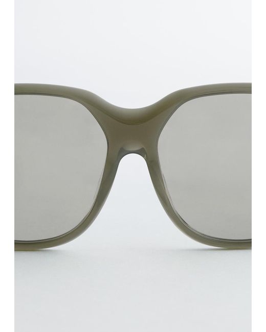 & Other Stories Gray Square-Frame Sunglasses