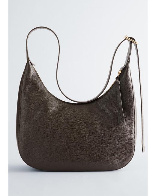 & Other Stories White Crescent Crossbody Bag